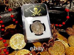 Spain 1616 Dated 4 Reales Ngc 35 Silver Coin Pirate Gold Coins Treasure Cob