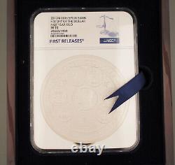 Spain 2017 M HISTORY OF THE DOLLAR Kilo Gram 32.15 Oz Silver Proof Coin NGC PF70