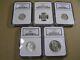 Sweden Lot of 5 NGC Graded Silver Coins, 1926 to 1938, MS65, MS64 (2), MS63 (2)