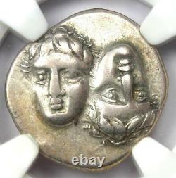 Thrace Moesia Istrus AR Drachm Coin 300 BC (Istros) NGC Choice VF 5/5 Strike