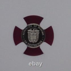 Top Pop 1980 Panama PF 69 Ultra Cameo Proof 2.5 Centesimos Coin NGC Slab 801