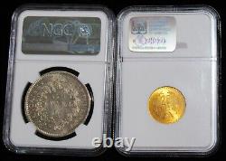 Two coins Gold & Silver. Graded by NGC