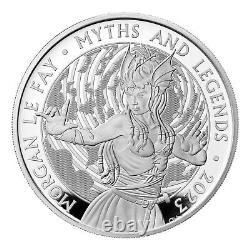 UK Great Britain £2 2023 Silver 1oz. NGC PF70 First Releases'Morgan Le Fay