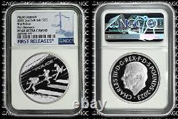 UK Great Britain £5 2023 Silver 2oz NGC PF69'British Music Legends -The Police