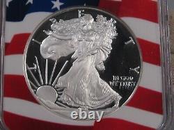 Ultra Cameo Proof 2020-s Silver American Eagle NGC PF70 UC ER Flag Core. #10