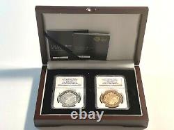 Unique, Magnificent, 2 PC 2015, 1-GOLD, 1-SILVER'ROYAL BABY BIRTH' GEM PROOF118
