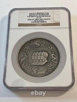 Unique, Magnificent, UK 2015 250g SILVER BATTLE OF WATERLOO NGC PF70 (#73)